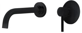 Встраиваемый смеситель для раковины ABBER Wasser Kreis AF8112B чёрный матовый